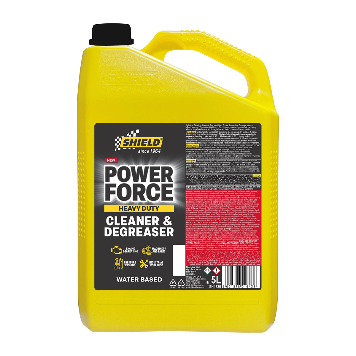 Shield Power Force Heavy Duty Degreaser 5 L Sh1635
