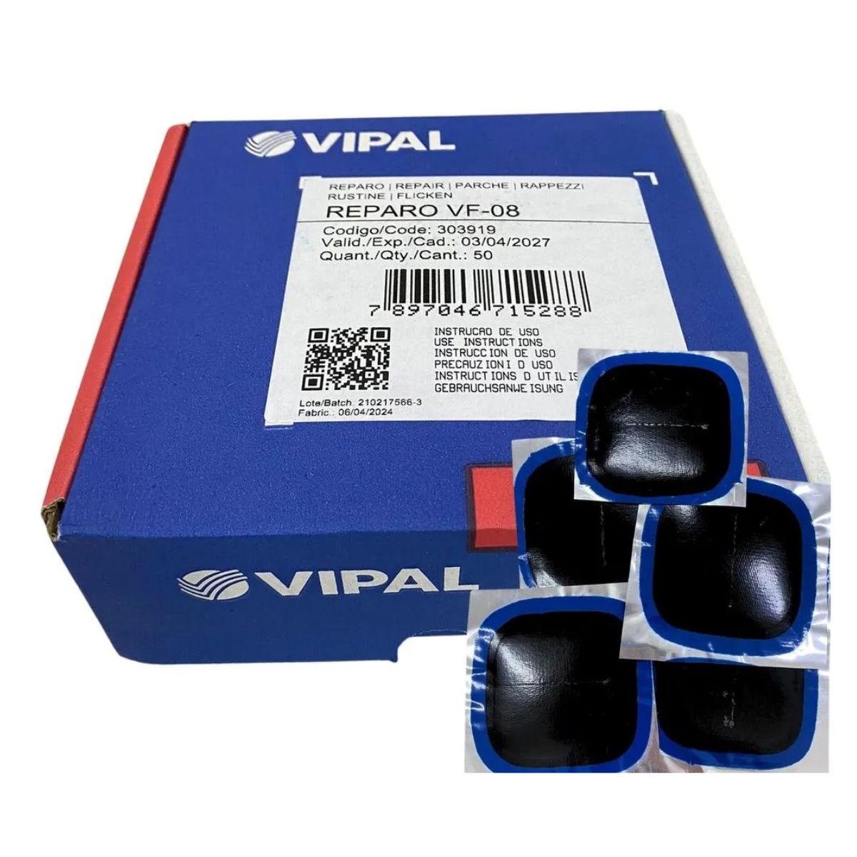 Vipal Universal Patch Vf08 67 X67 Mm Prce Ea 50 P/Box