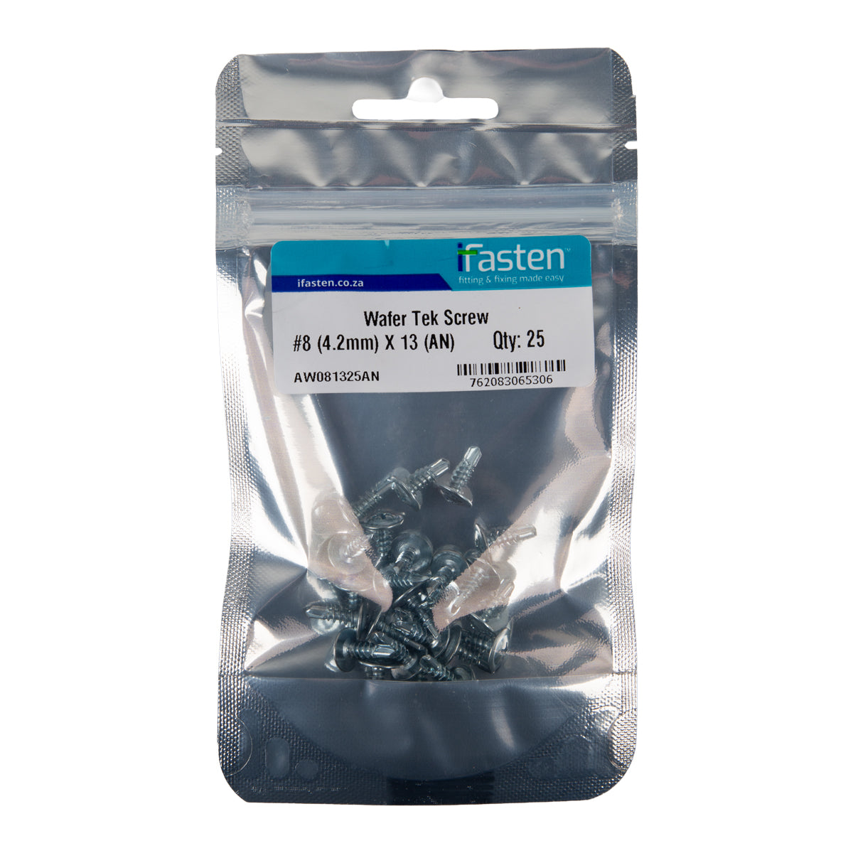 Ifasten Tek Screw Wafer No8 4.2 Mmx13 Mm 25 Pp
