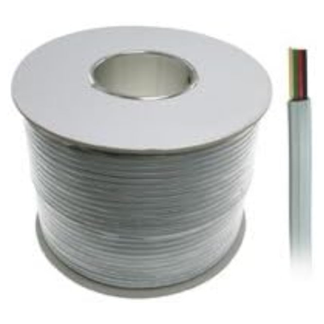 Cable Flat Tel 4 C Flex White 300 M/Rolls Awg26 4 W