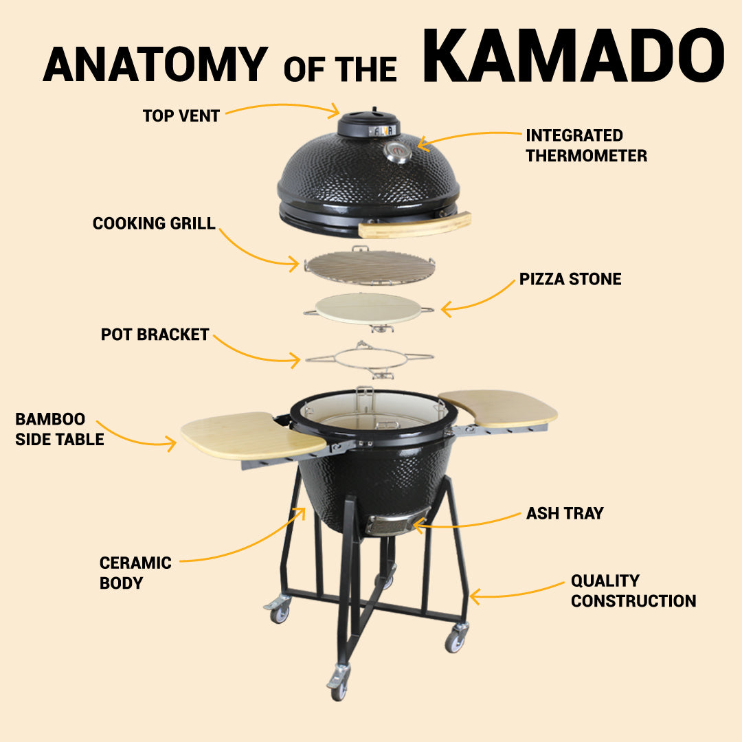 Kilimanjaro 46cm Ceramic Kamado Bbq