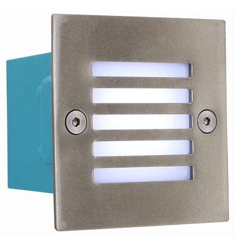 Square Grid Foot Light S/Chrome Led 1.08w 6000 K - Livestainable.co.za