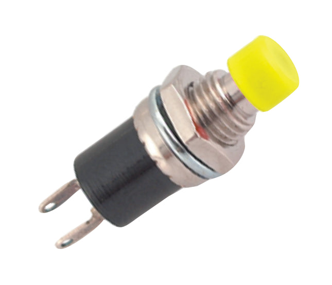 Push Button Switch N.O. Spst 1 A Yellow Solder M7 Pbs 105 Yellow