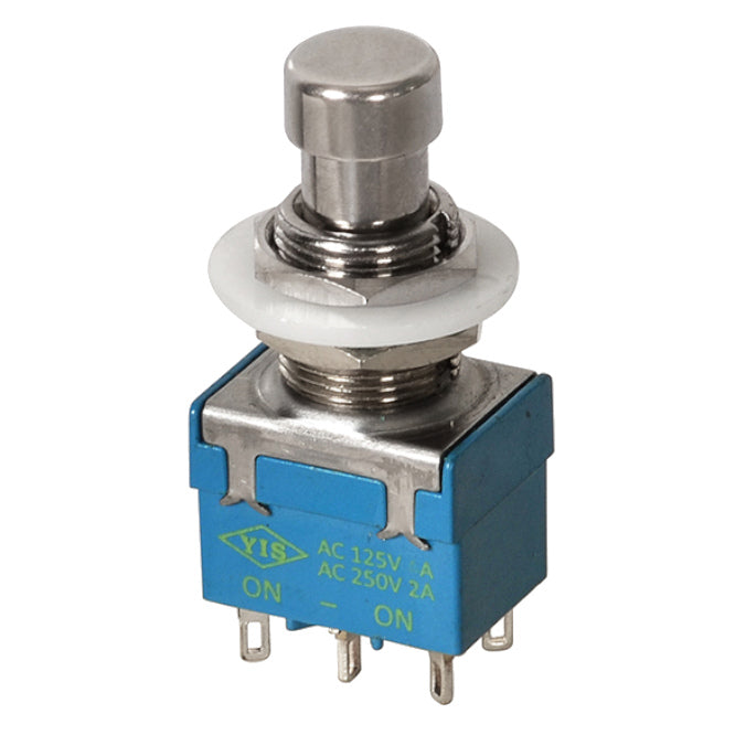 Push Button Switch Latching Dpdt 4 A Metal Solder M12 L=40 B16902 A