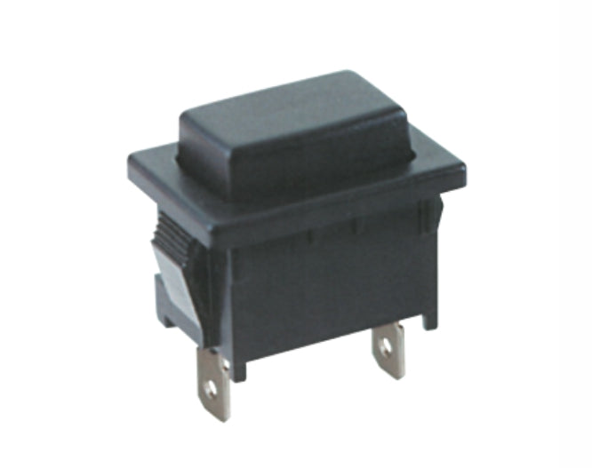 Push Button Rect N.O. Spst 6 A Black P/Fit Lug F=15 X21mm L=25 B169 D