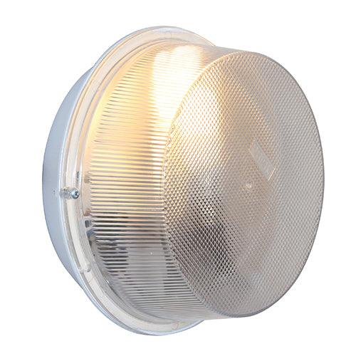 Round Plastic Bulkhead 230mm White 1x100w - Livestainable.co.za