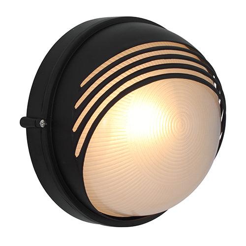 ***Moon Round Large Bulkhead 240mm Black 1x100w - Livestainable.co.za