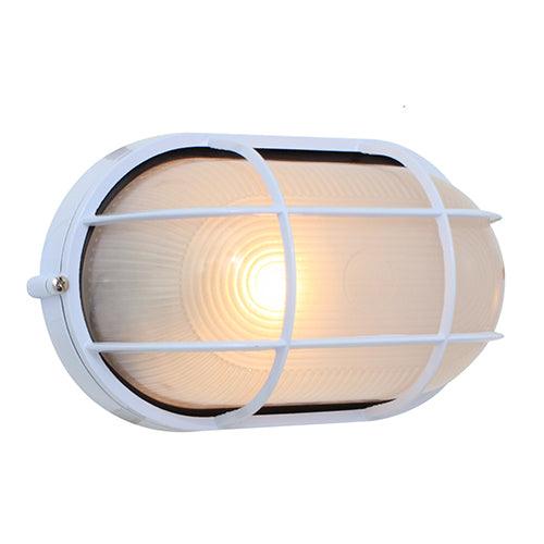 Oval Large Grid Bulkhead 270mm White - Livestainable.co.za