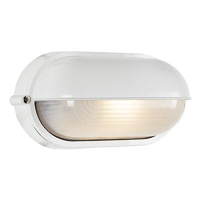Oval Small Eyelid Bulkhead 210mm White - Livestainable.co.za