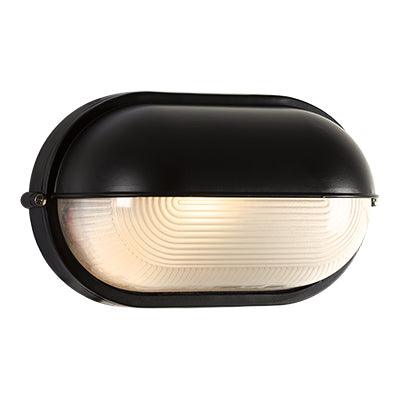 Oval Large Eyelid Bulkhead Black 100w - Livestainable.co.za