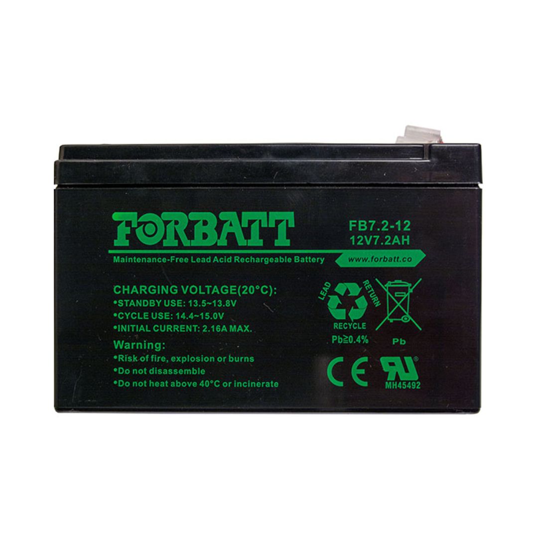 Battery - 7.2A/H Rechargeable 12V