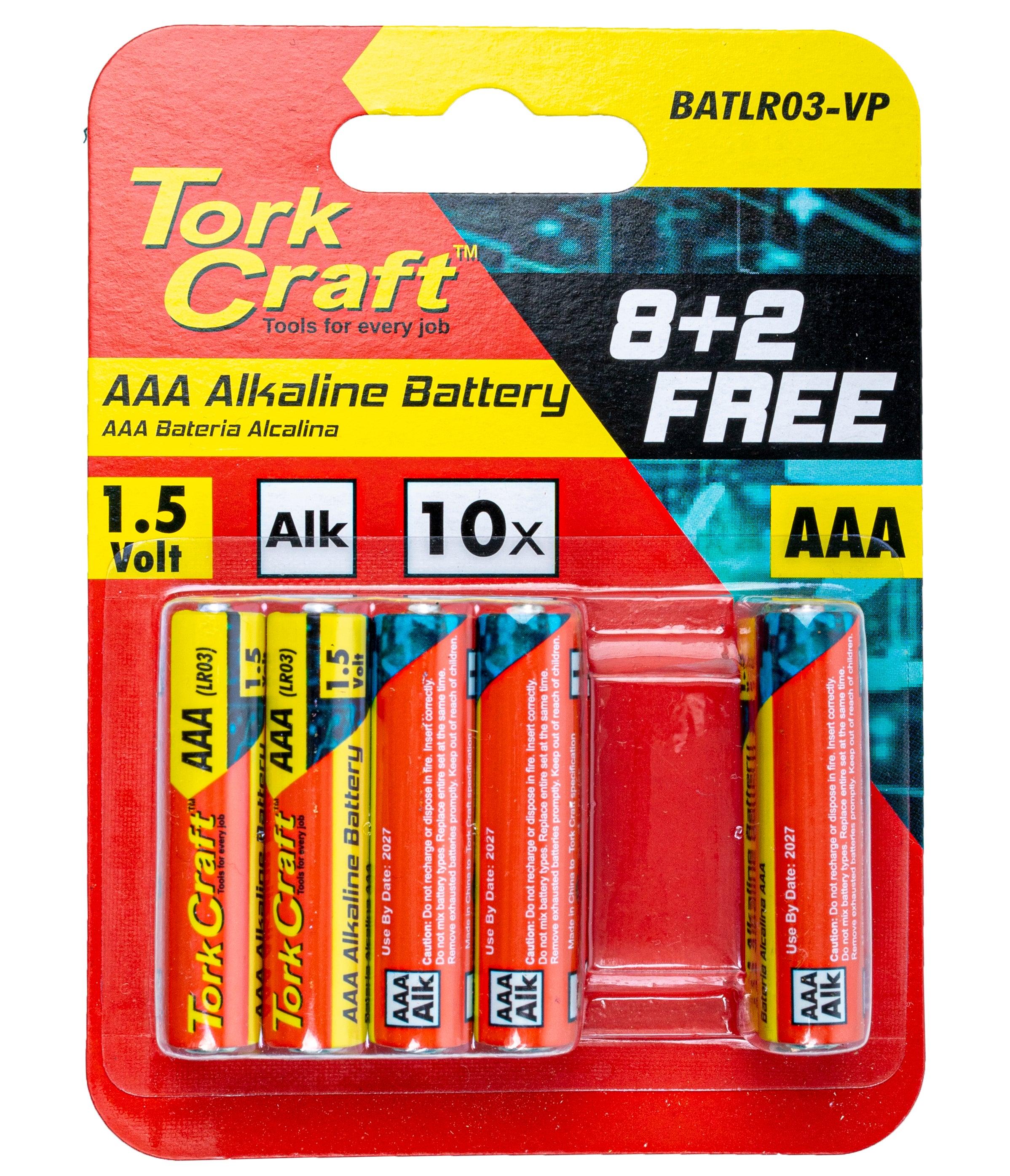 Battery Aaa 1.5 V Value Pack 10 Pack 8 + 2 Free Carded Alkaline - Livestainable.co.za