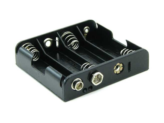 Battery Holder For 4x Aa Iiii Needs Snap Clip Bh 341 1 B