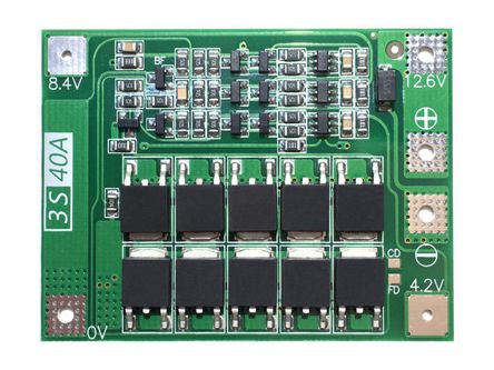 Li Ion Bms 3 Series 12.6 V 40 A Bms 40 A 3 S E
