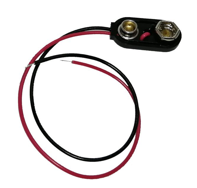 9 V Battery Clip I Lead Std Type 150mm Lead Bs Irct