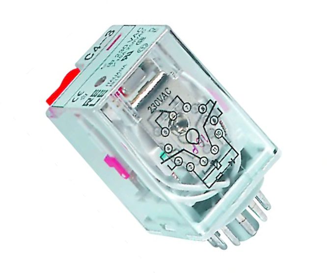 Relay Tpdt 10 A 250 Vac Round 11 Pin Jqx 10 F/3 Zac220 V