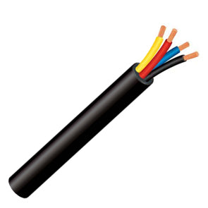 Round Flex Telephone Cable 4 C Od=3.4mm Black Debulk Lc3 Ut26 Bkp 4