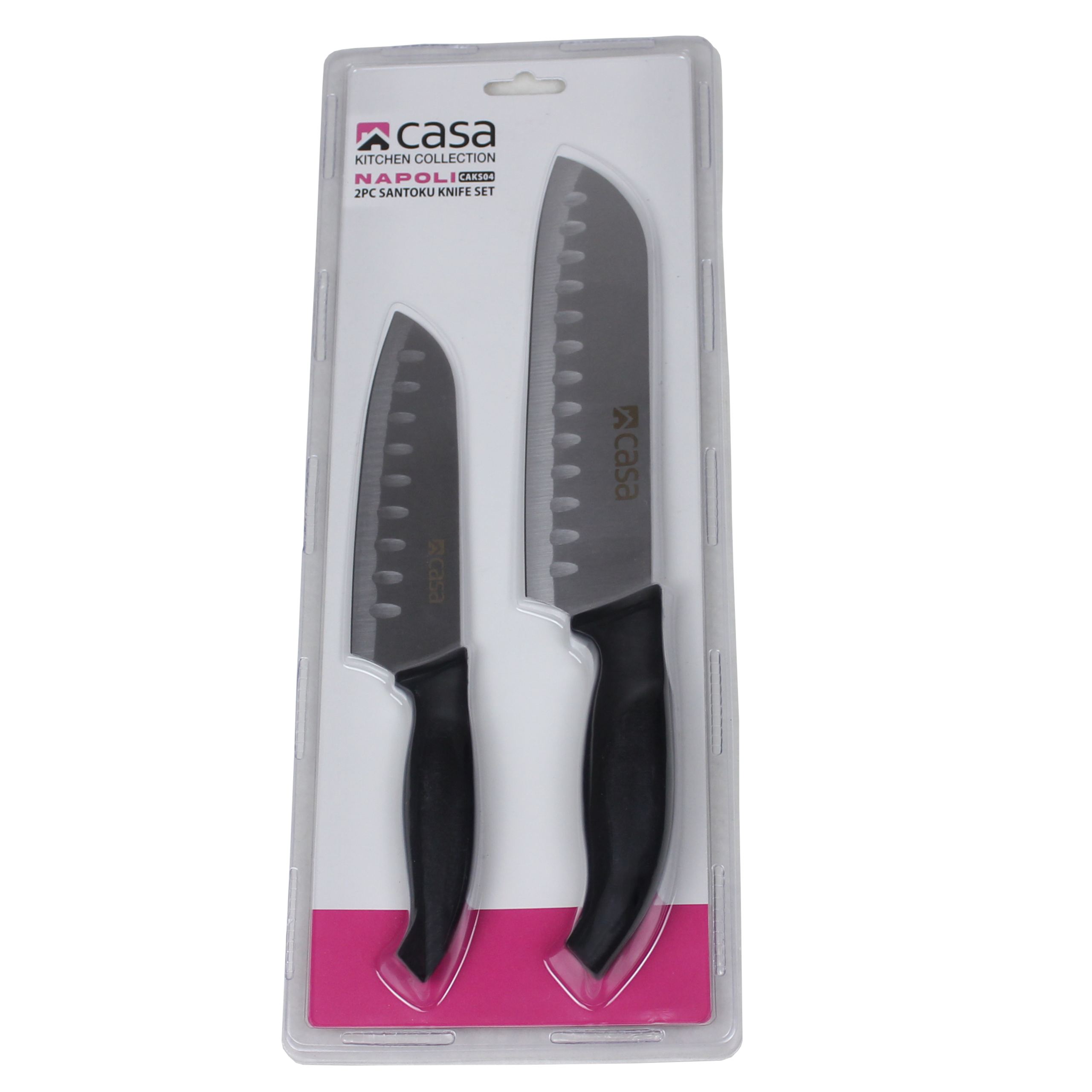 2 Pc Santoku Knife Set Napoli