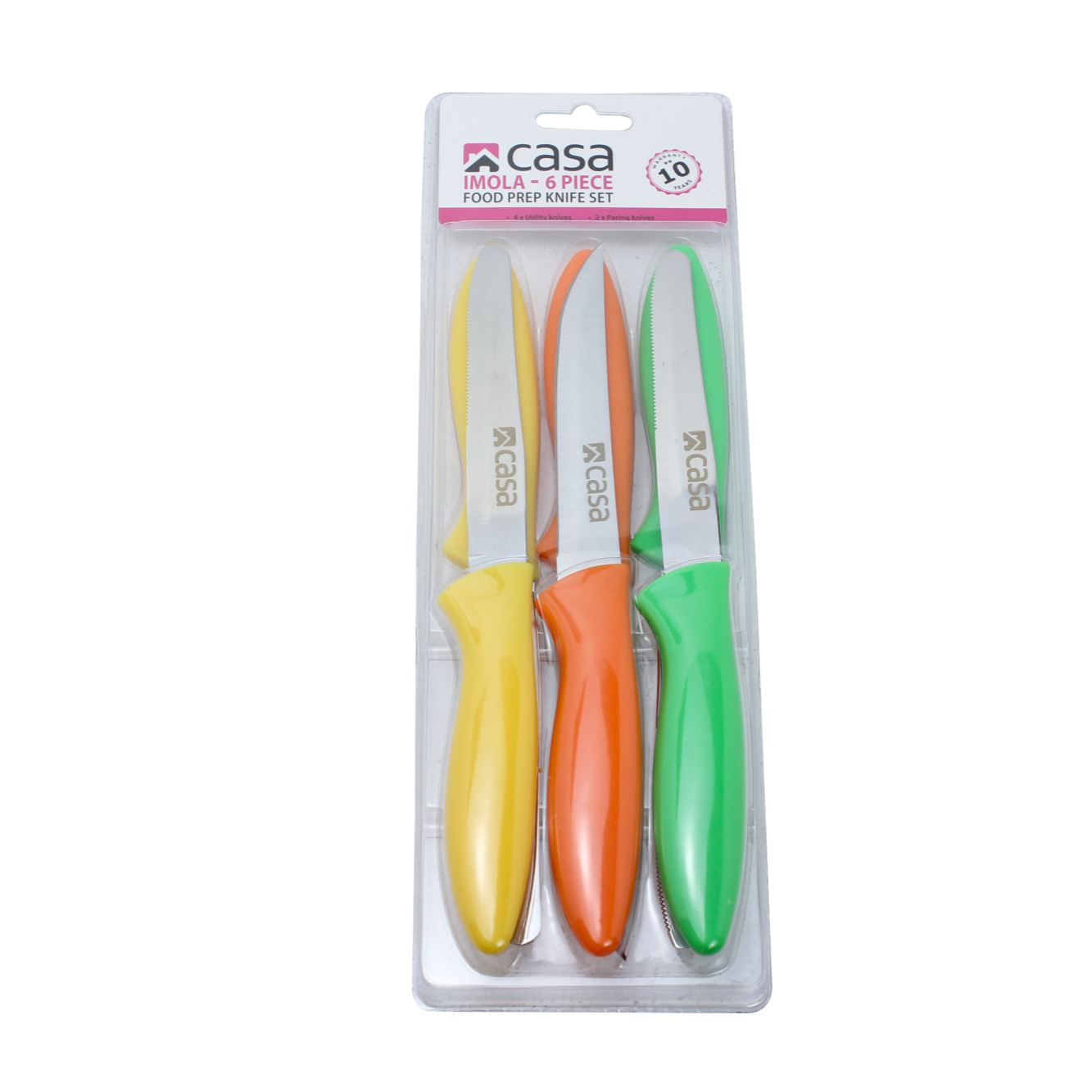 6 Pc Food Prep Knife Set Imola