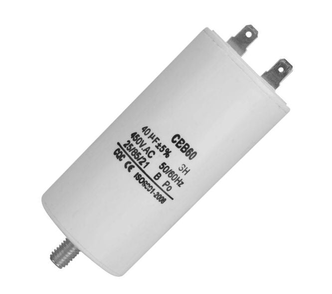Motor Running Capacitor 40u F 450 V S+4 T / 45x95 Debulk Cbb60 E 40 Uf 450 Vac