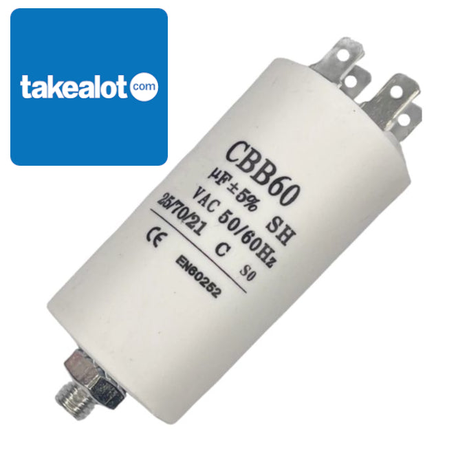 Motor Running Capacitor 25u F 450 V 42x95mm Cbb60 E 25 Uf 450 Vac (Tal Cpt)