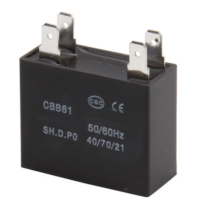 Capacitor C/Fan Motor 3.5u F 250 Vac 4 Push On Mac355 K250 A02