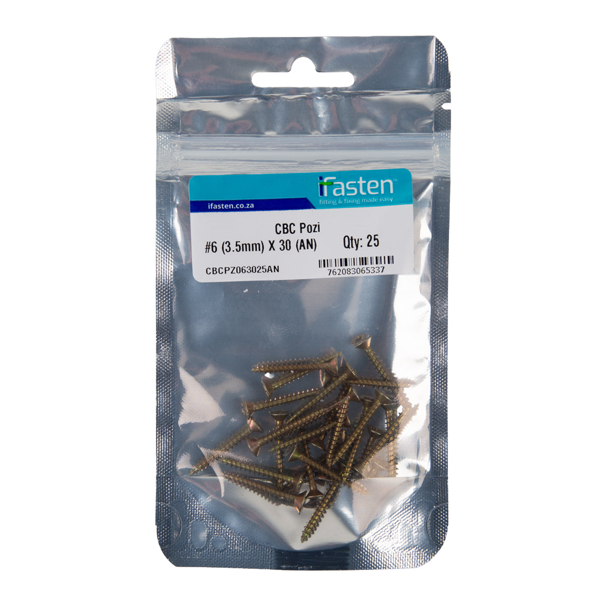 Ifasten Cbc Pozi No6 3.5 Mmx30 Mm 25 Pp