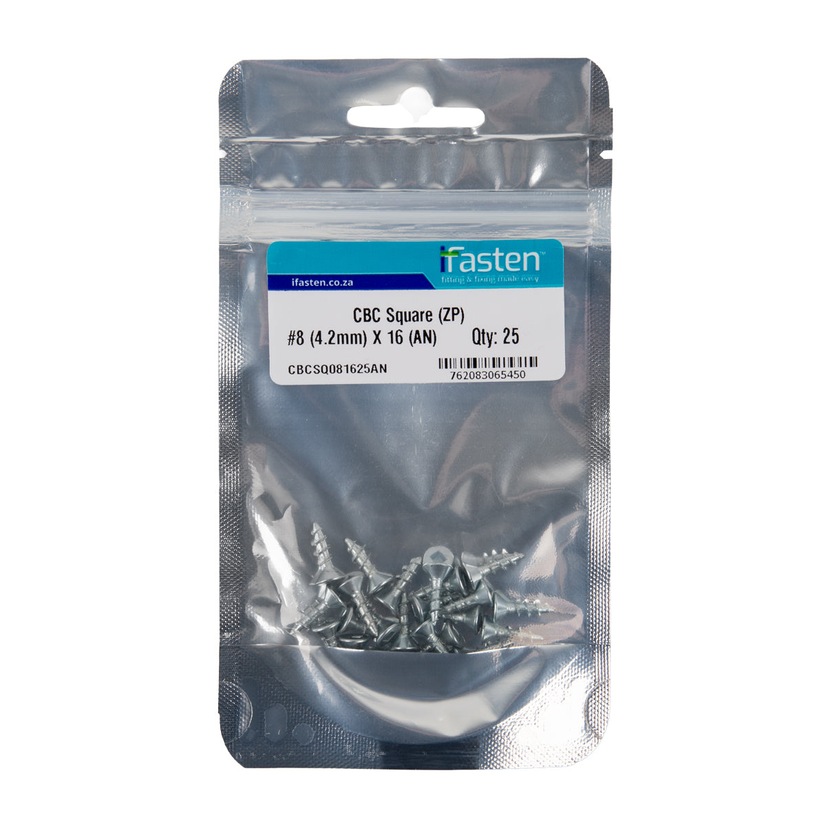 Ifasten Cbc Square No8 Zp 4.2 Mmx16 Mm 25 Pp
