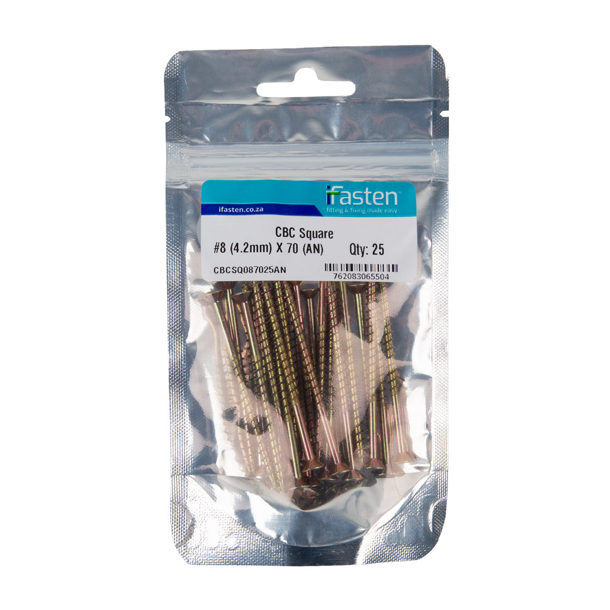 Ifasten Cbc Square No8 4.2 Mmx70 Mm 25 Pp