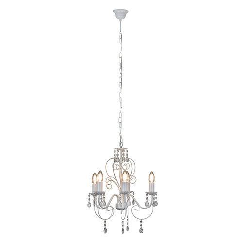 Cleo 5 Lt Chandelier 420mm White - Livestainable.co.za