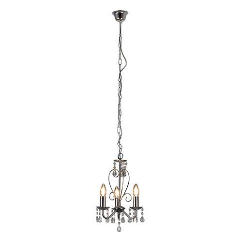 Cleo 3 Lt Chandelier 255mm Chrome - Livestainable.co.za