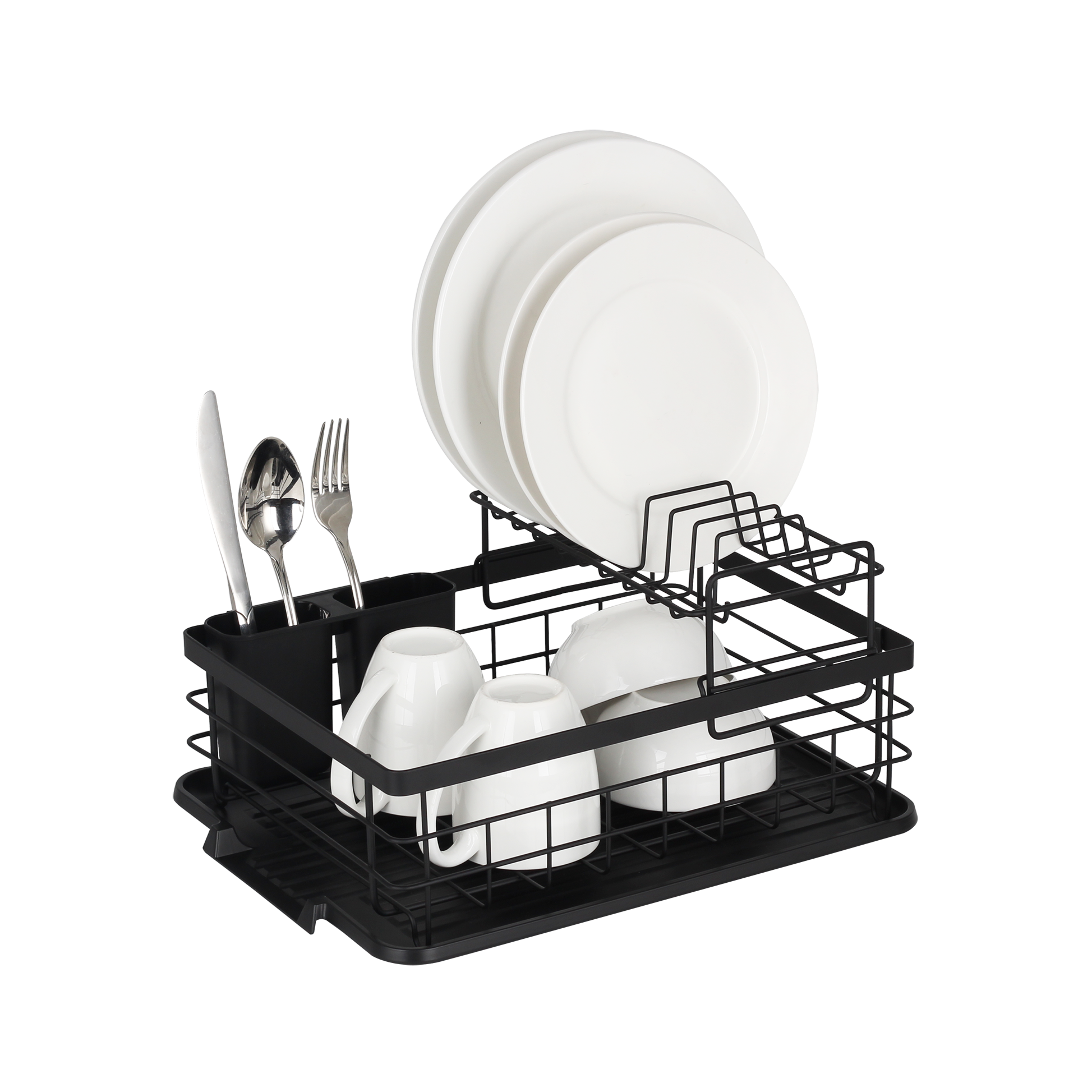Dish Draining Rack 2 Tier Catania 401 Matt Black