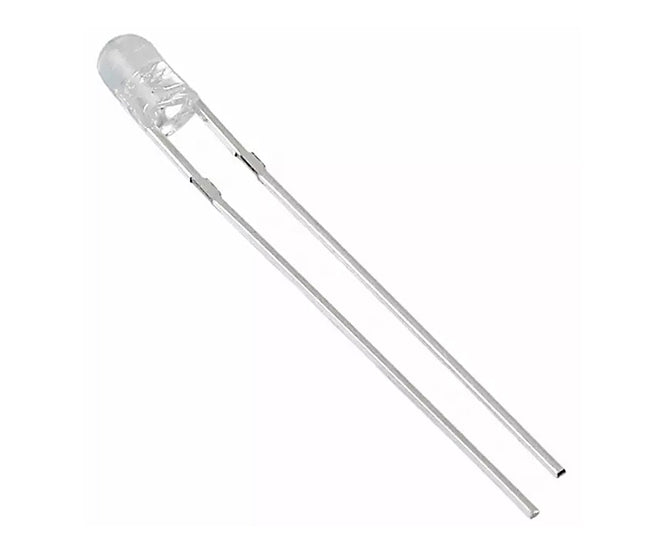 Flangeless 3mm Led 3mm Cl Rd Rnd 40mcd 30 Deg 1 K/Bag 896554
