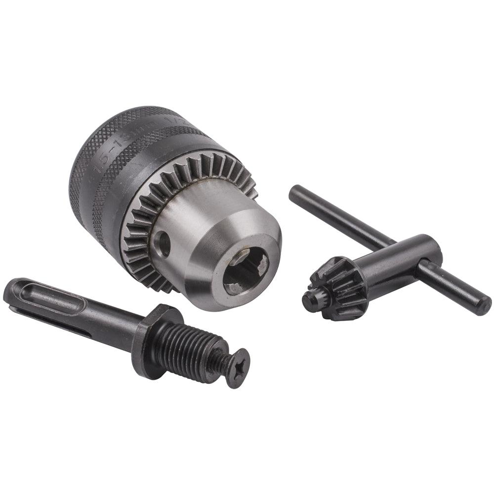 Chuck & Key 13 Mm 1/2'x 20 Unf & Sds Adaptor - Livestainable.co.za