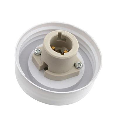 6" Fibre Glass Gallery & Porcelain Holder B22 Econo (Re306)" - Livestainable.co.za