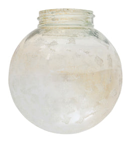 160mm Amber Iced Glass Bowl - Livestainable.co.za