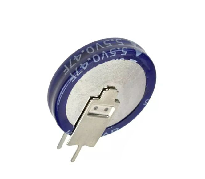 Super Capacitor Radial Vert D/L 1.0 F 5.5 Vdc P=5 18.5x5 Se 5 R5 D105 Vyv3 C *Dbk*