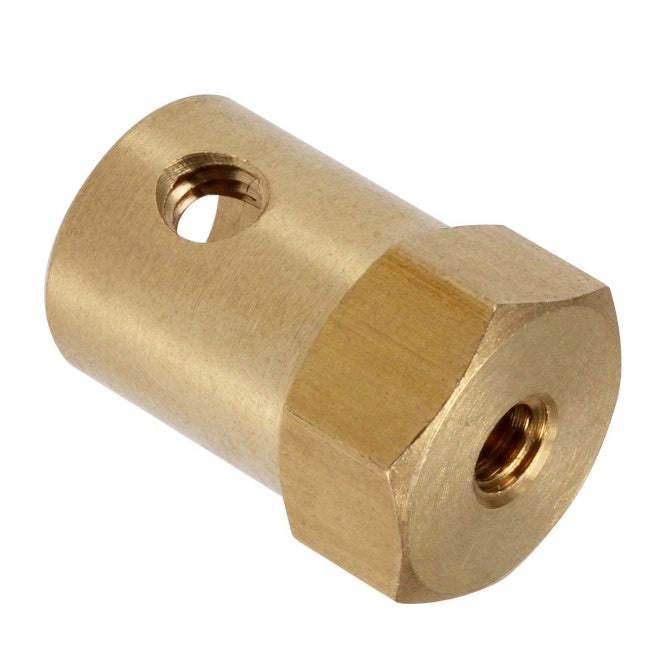 6mm Brass Shaft / Wheel Coupler Od=12mm 180597