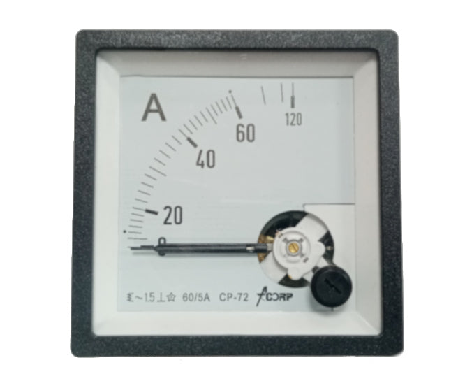 Ammeter 72mm 60 A Direct Cp 72 Ac 60/50 A