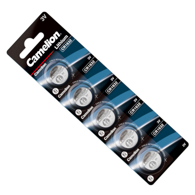 Lithium Coin Battery 3 V 220m Ah 16x3.2mm 5/Pack Cr1632 Bp5