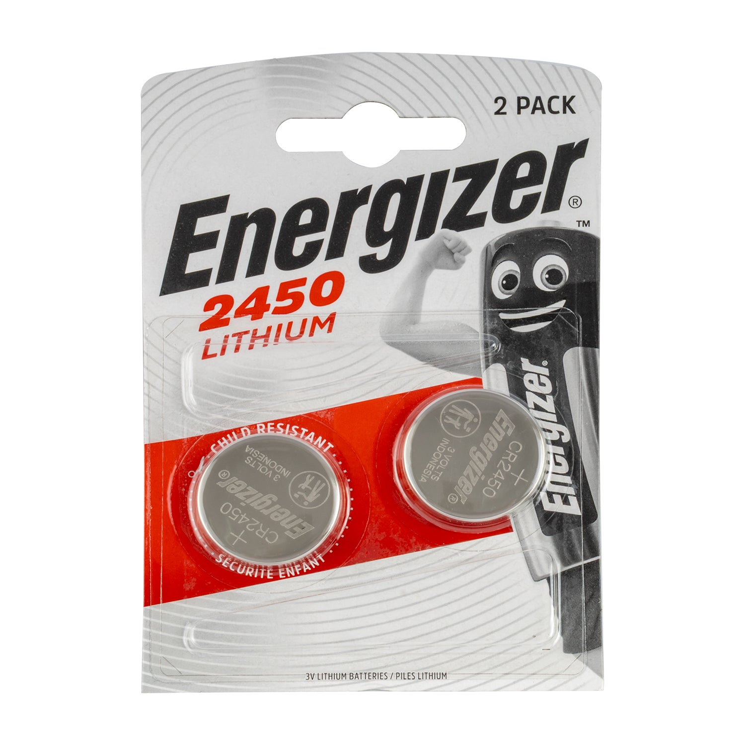 Energizer Energizer 2450 Lithium 3 V Coint Batery 2 Pack (Moq 12)