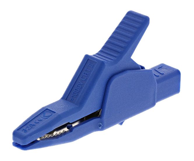 Crocodile Clip Blue For Meter Test Probes 30mm 972405102
