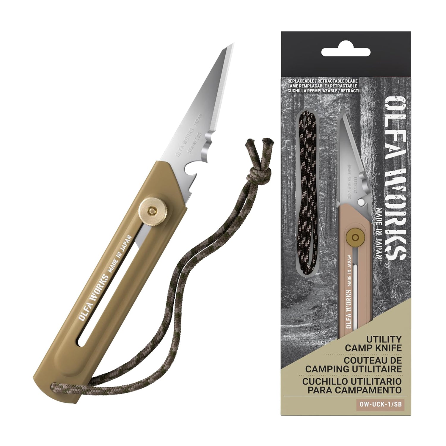 Olfa Olfa Utility Camp Knife Sand Colour