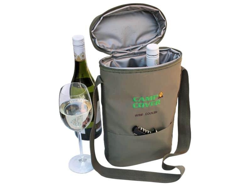 Camp Cover Cooler Two Bottle Wine Ripstop Khaki - Livestainable.co.za