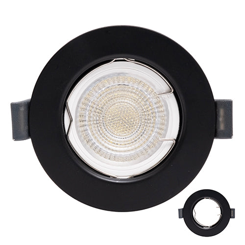 D/Light Polycarbonate 81 X40mm Matt Black No Lampholder - Livestainable.co.za