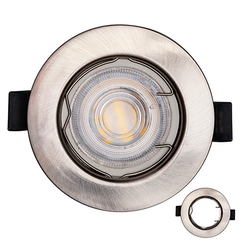 D/Light Polycarbonate 81 X40mm Satin Chrome Plated No Lampholder - Livestainable.co.za