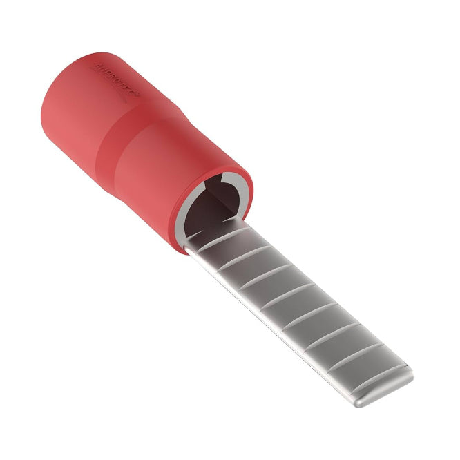 Terminal Pre Insulated Vinyl Flat Pin Red Pl=10mm Dbv 1.25 10