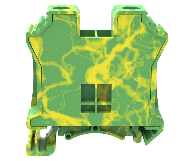 Earth Terminal Block D/R Yl/Gy 125 A 1000 V P=16mm Dc35 Pe 01 P 1 C 00 A(h)