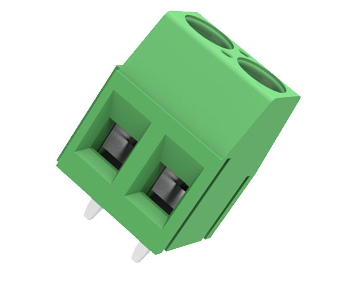 Screw Terminal Block Green Pcb 2 W 300 V 16 A P=5.08 Dg125 5.08 02 P 14 00 A(h)