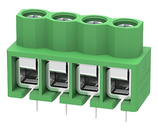 Pcb Terminal Block 4 W P=5.0 22 A 250 V Dg166 5.0 04 P 14 00 A(h)